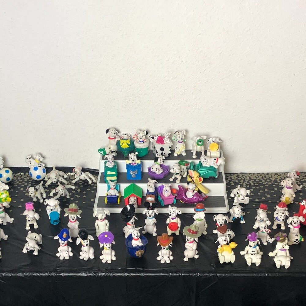 Disney 101 Dalmatians Dog Toy Figures McDonalds Mixed Lot of 76 Vintage 1990s